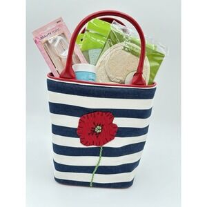 Bath & Body Works Summer Tote Spa Gift Set ELF Cream Loofah Bundle NWT Mothers D